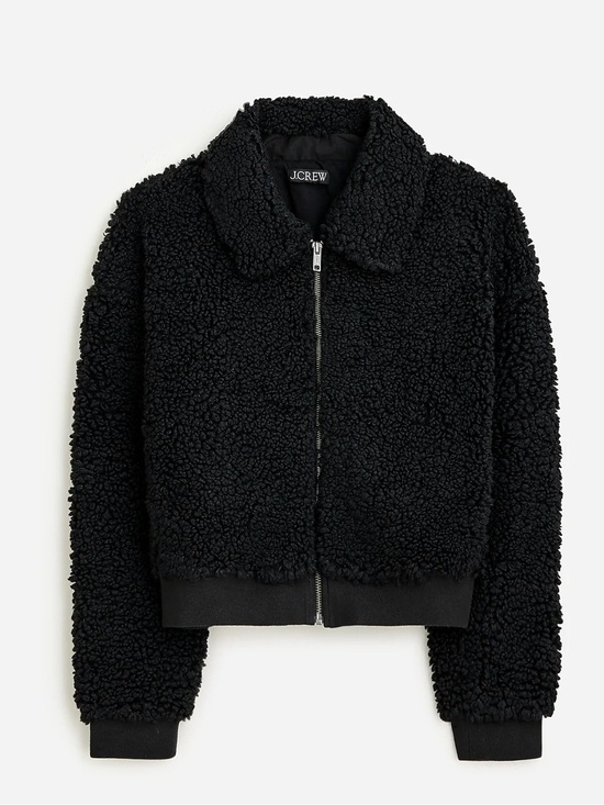 J. Crew Jackets & Blazers - J Crew Cropped Sherpa jacket
